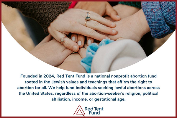 Cover of Red Tent Fund Donate Card